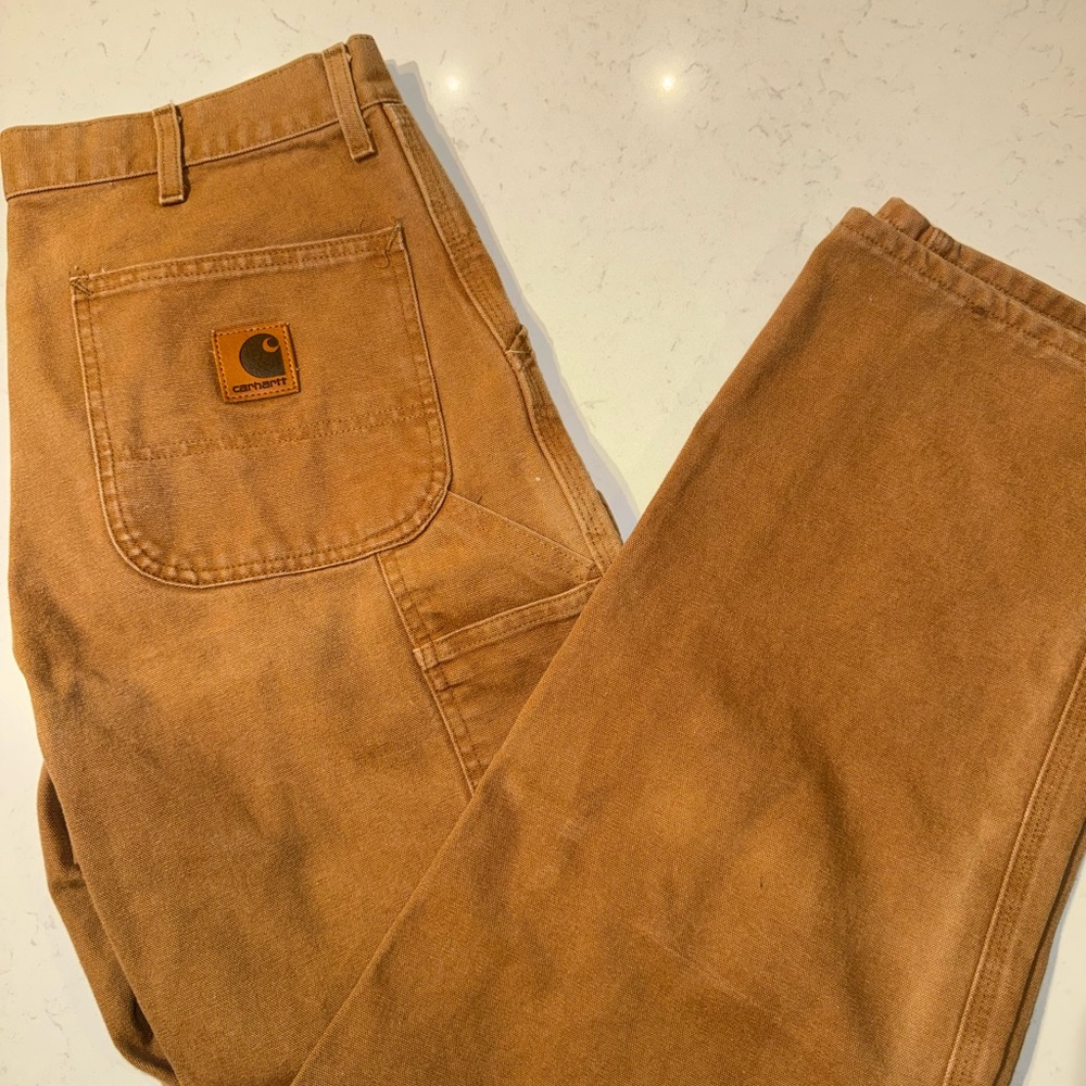 Vintage Carhartt Men's Brown Cargo Pants 36x32